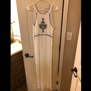 Buckle maxi dress